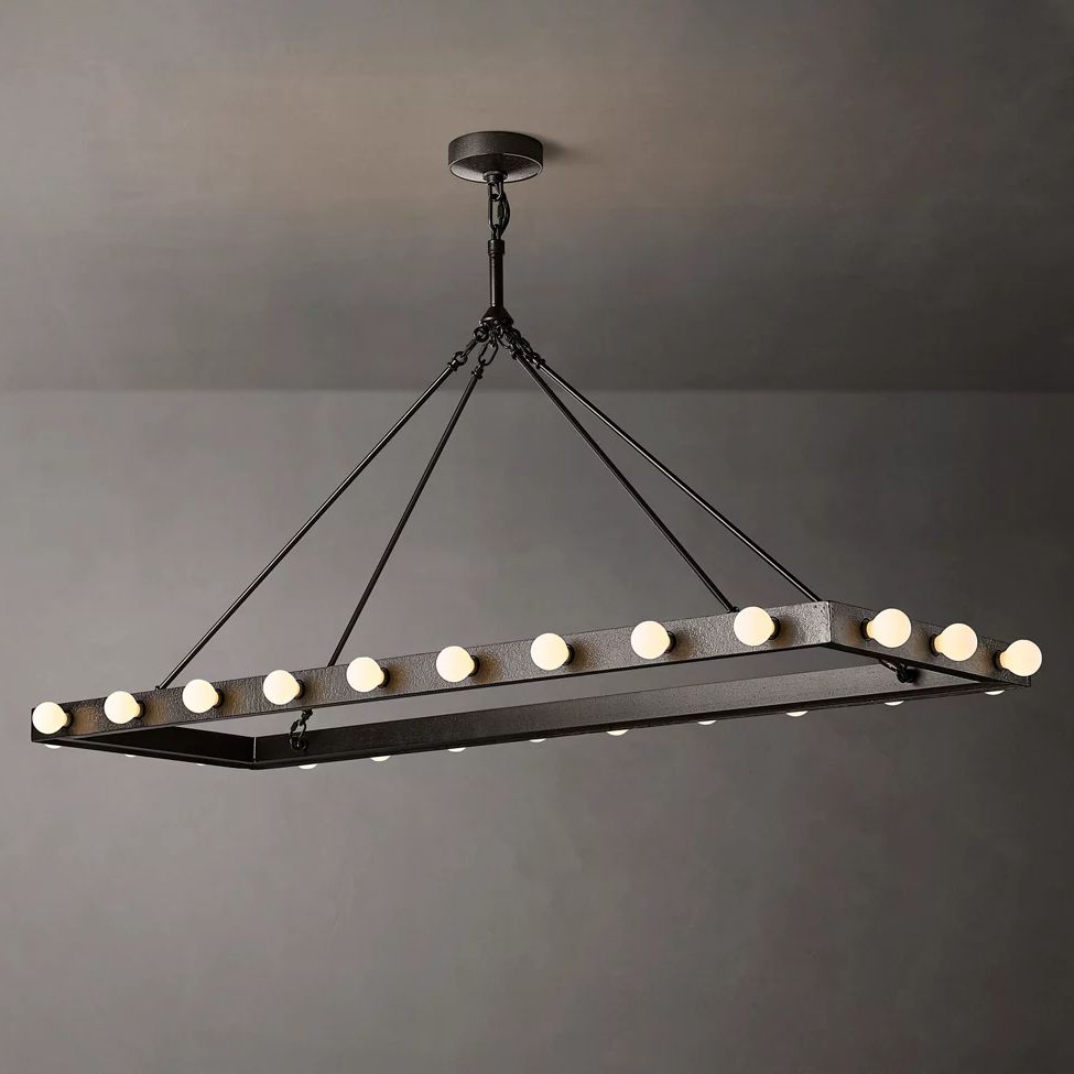 Vitoria Ember Trace Linear Chandelier 54"