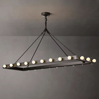 Vitoria Ember Trace Linear Chandelier 54"