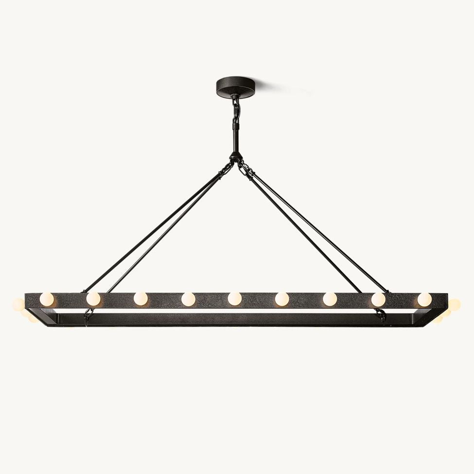Vitoria Ember Trace Linear Chandelier 54"