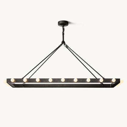Vitoria Ember Trace Linear Chandelier 54"