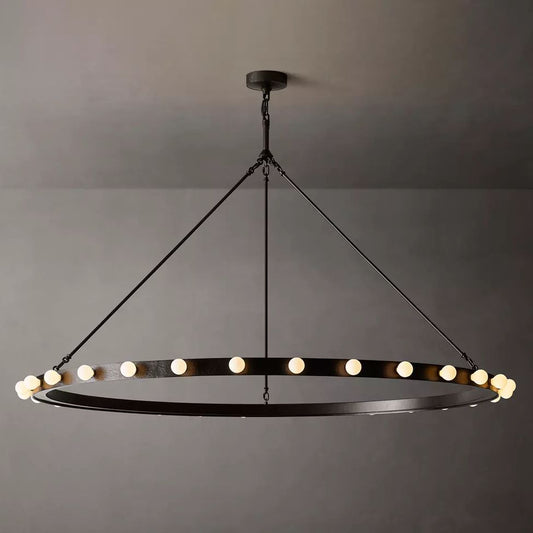 Vitoria Ember Trace Round Chandelier 60"