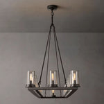 Ondra Flare Burnt Linear Chandelier 52"