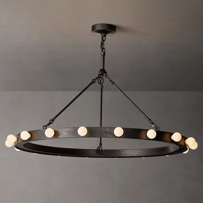 Vitoria Ember Trace Round Chandelier 36"