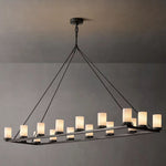 Ondra Flare Burnt Linear Chandelier 72"