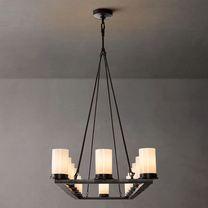 Ondra Flare Burnt Linear Chandelier 72"