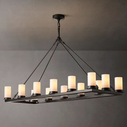 Ondra Flare Burnt Linear Chandelier 52"
