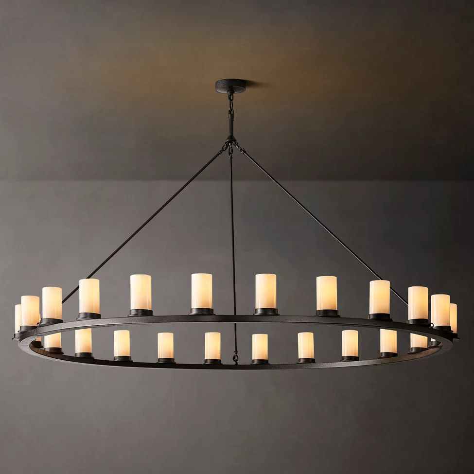 Ondra Flare Burnt Round Chandelier 72"
