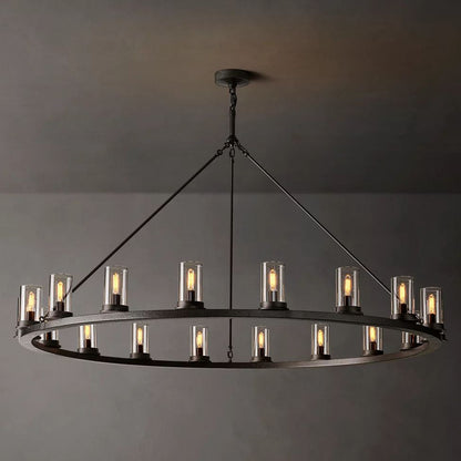 Ondra Flare Burnt Round Chandelier 60"