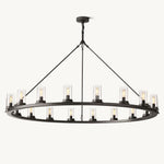 Ondra Flare Burnt Round Chandelier 60"