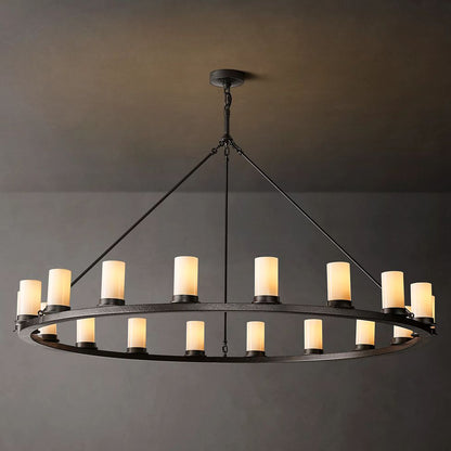 Ondra Flare Burnt Round Chandelier 60"