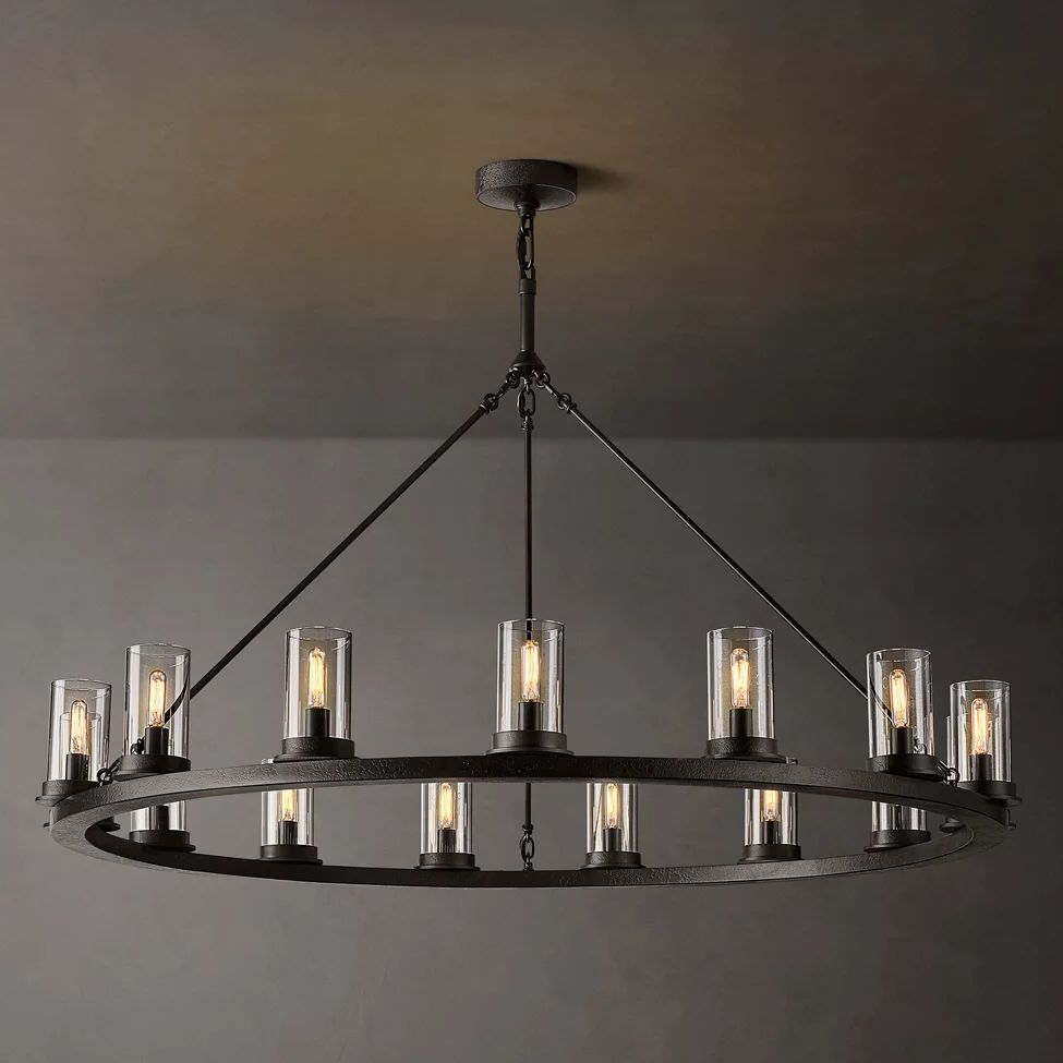 Ondra Flare Burnt Round Chandelier 48"