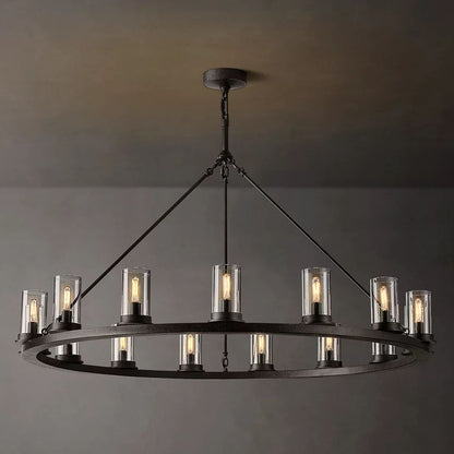 Ondra Flare Burnt Round Chandelier 48"