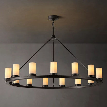 Ondra Flare Burnt Round Chandelier 48"