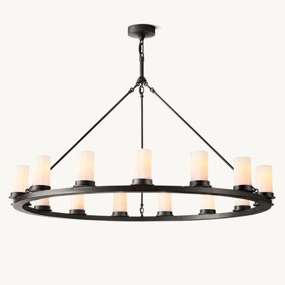 Ondra Flare Burnt Round Chandelier 48"