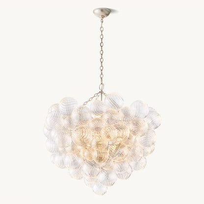 Dorian Swirled Glass Round Chandelier 38"