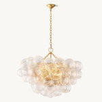 Dorian Swirled Glass Round Chandelier 33"