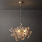 Dorian Swirled Glass Round Chandelier 24"