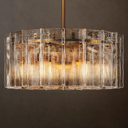 Lattice Module Glass Round Chandelier 48"