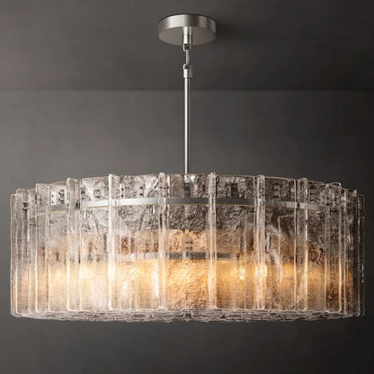 Lattice Module Glass Round Chandelier 60"