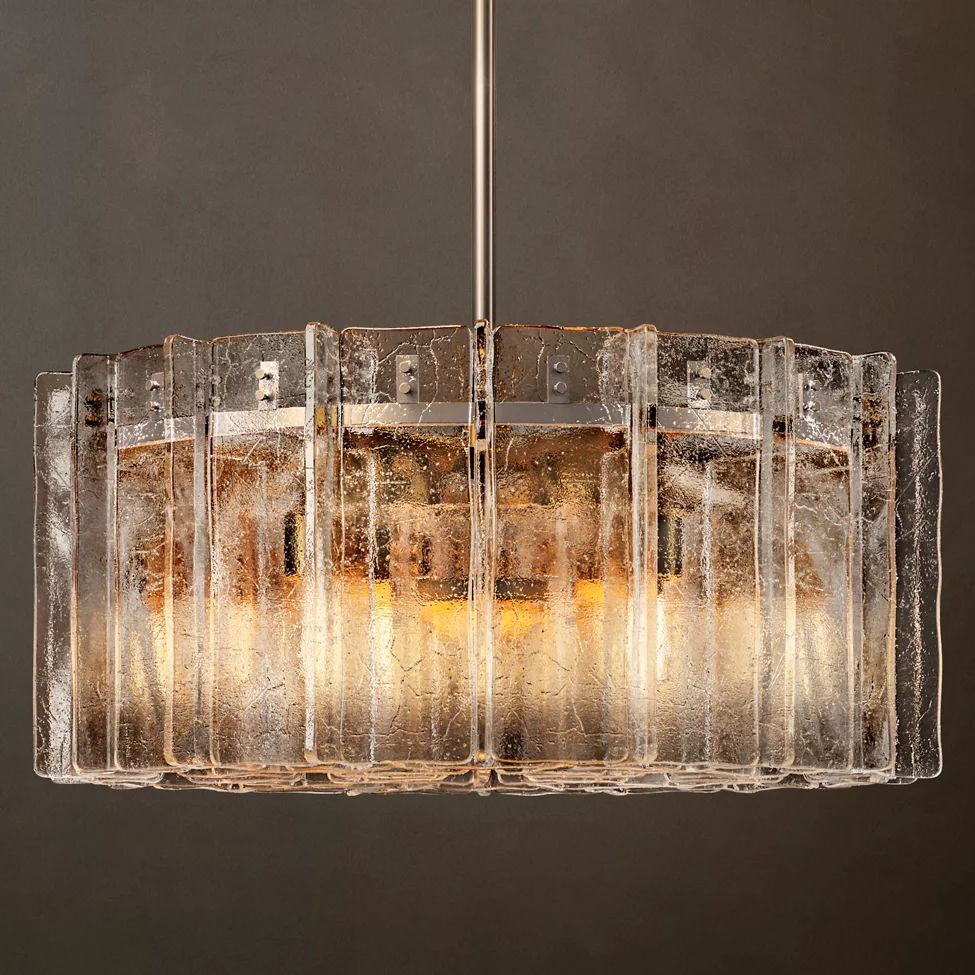 Lattice Module Glass Round Chandelier 60"