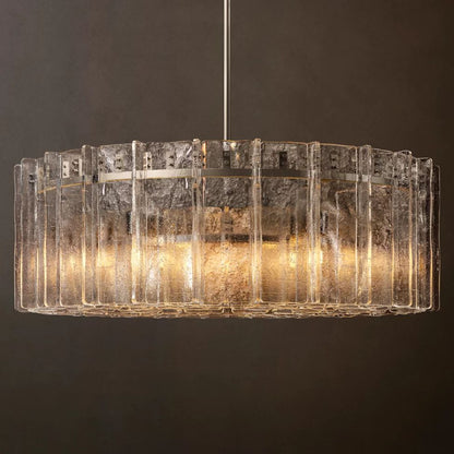 Lattice Module Glass Round Chandelier 60"