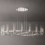 Ravelle Clear Glass Round Chandelier 60"