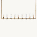 Ravelle Clear GlassLinear Chandelier 73"