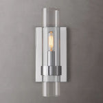 Ravelle Clear Glass Wall Sconce