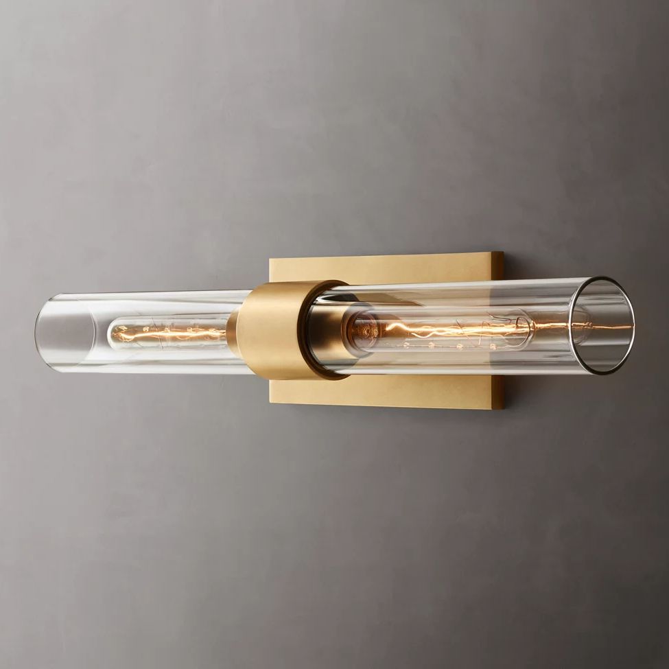 Ravelle Clear GlassLinear Wall Sconce