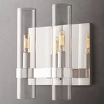Ravelle Clear Glass Double Wall Sconce