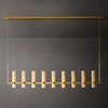 Ravelle Milk Glass Linear Chandelier 73"