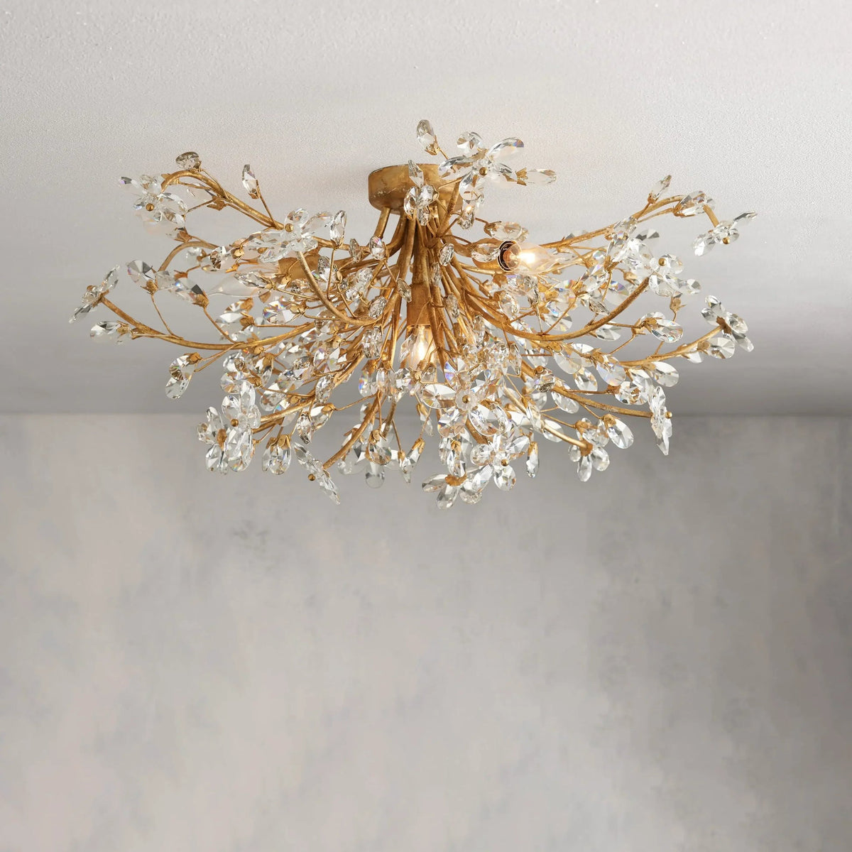 Fiore Delicate Flower Flush Mount