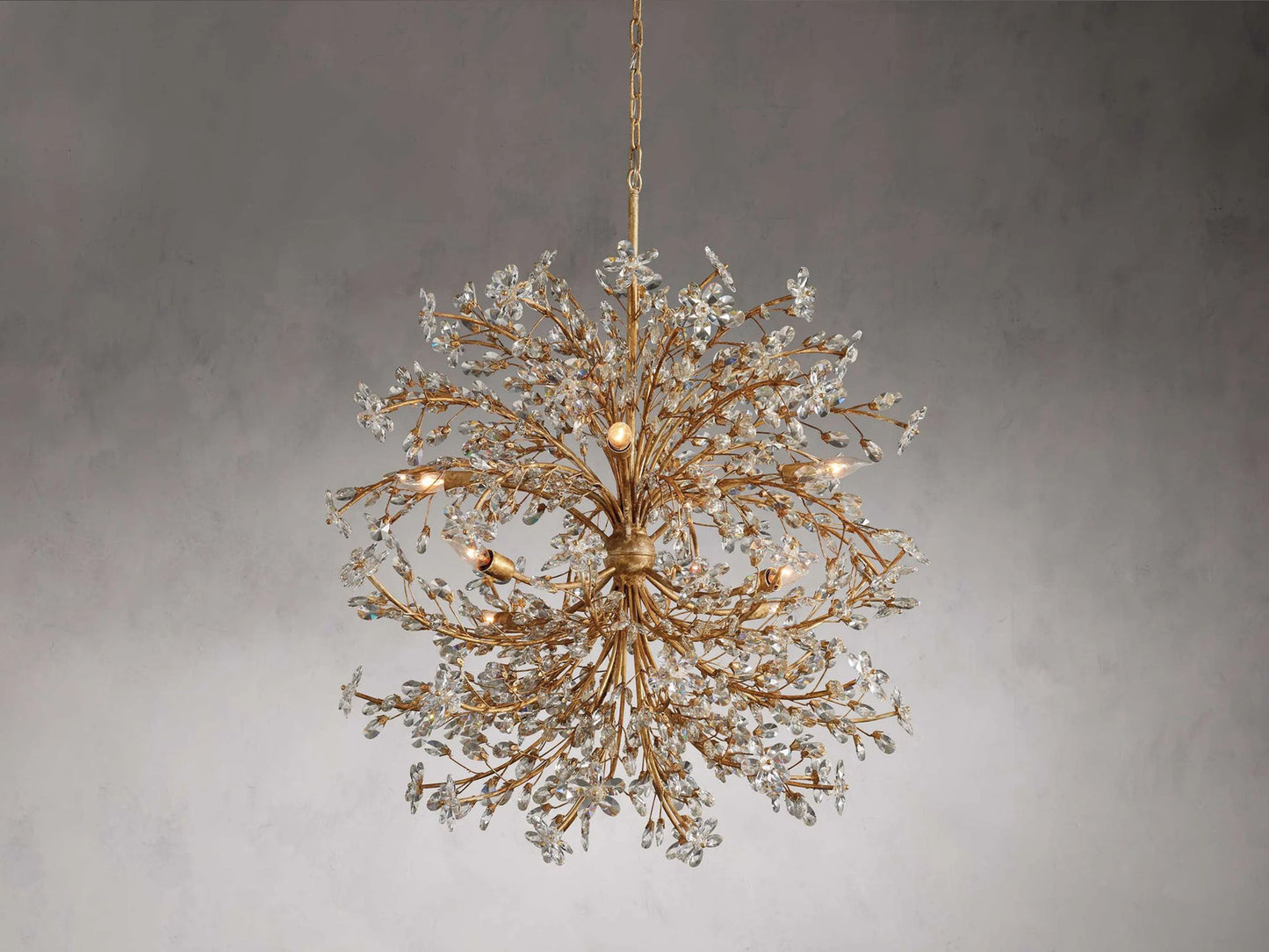 Fiore Sculpted Petals Round Chandelier