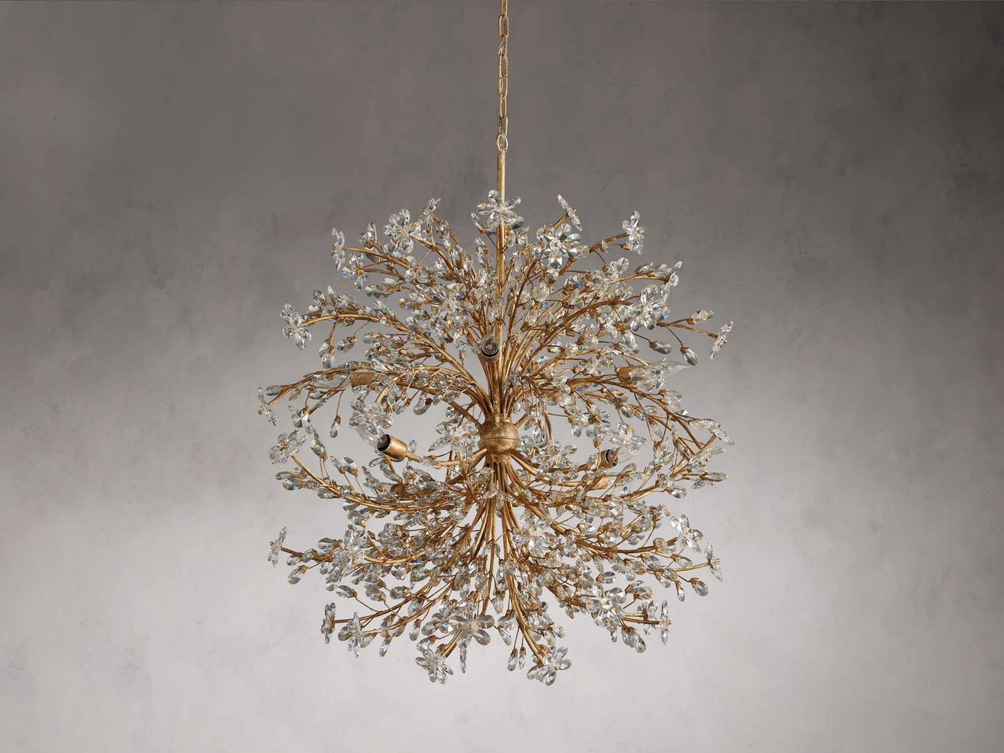 Fiore Sculpted Petals Round Chandelier