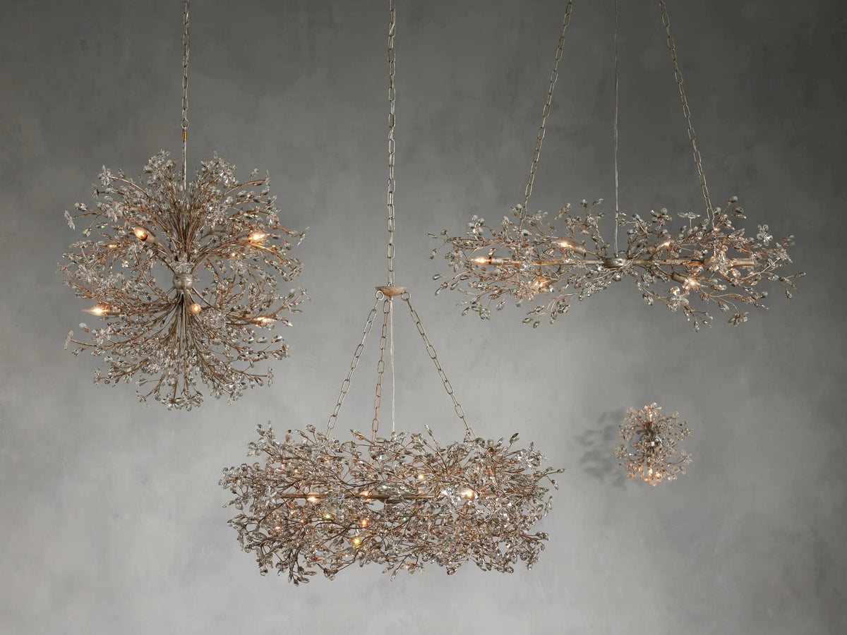 Fiore Sculpted Petals Round Chandelier