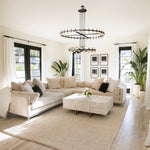 Arcachon Gear Crystal Two-Tier Round Chandelier 60"