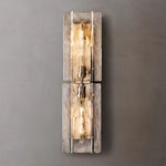 Lattice Module Glass Double Wall Sconce