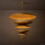 Cosmic Interstellar Glow Three-Tier Round Chandelier