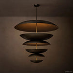 Cosmic Interstellar Glow Three-Tier Round Chandelier