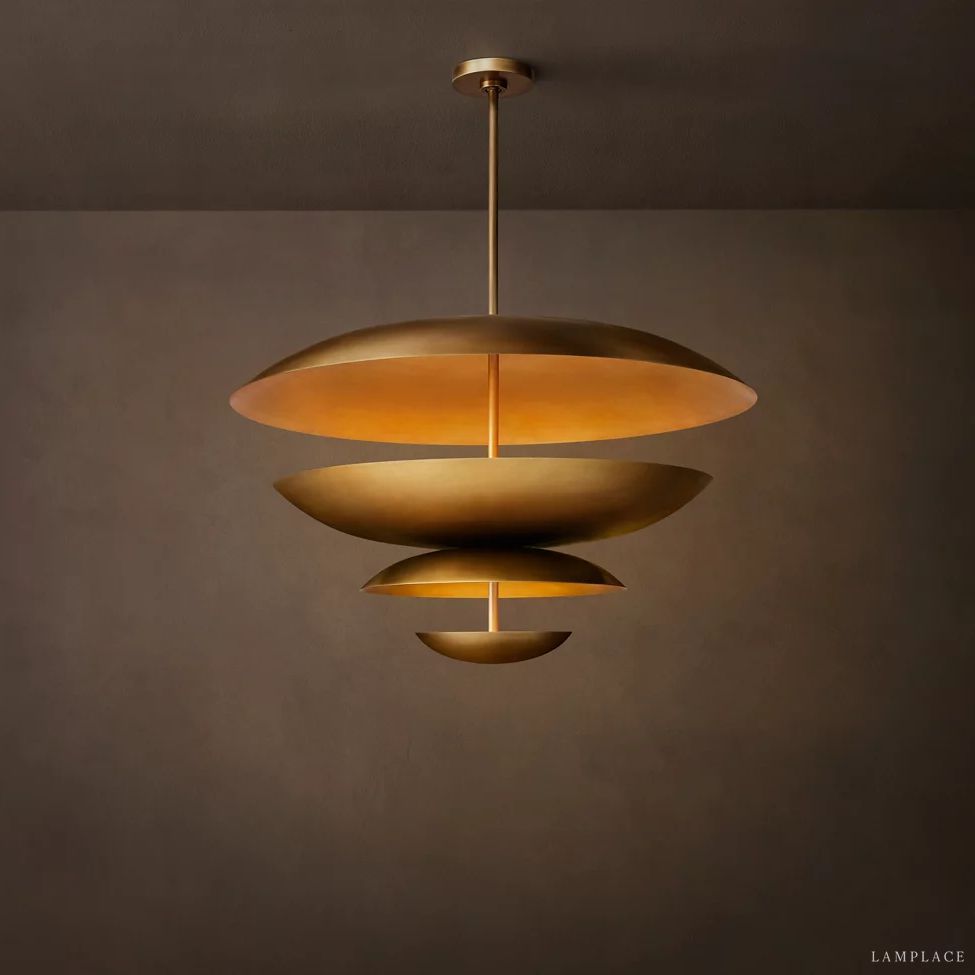 Cosmic Interstellar Glow Two-Tier Round Chandelier
