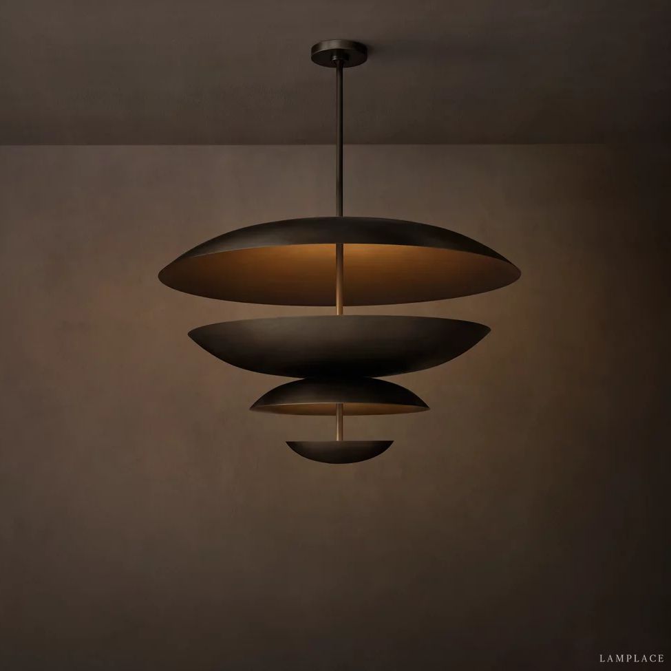 Cosmic Interstellar Glow Two-Tier Round Chandelier