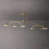 Lily Organic Form Linear Chandelier 80"