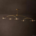 Lily Organic Form Linear Chandelier 80"