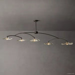 Lily Organic Form Linear Chandelier 80"