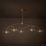 Lily Organic Form Linear Chandelier 60"