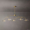 Lily Organic Form Linear Chandelier 60"
