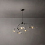 Lily Organic Form Linear Chandelier 80"