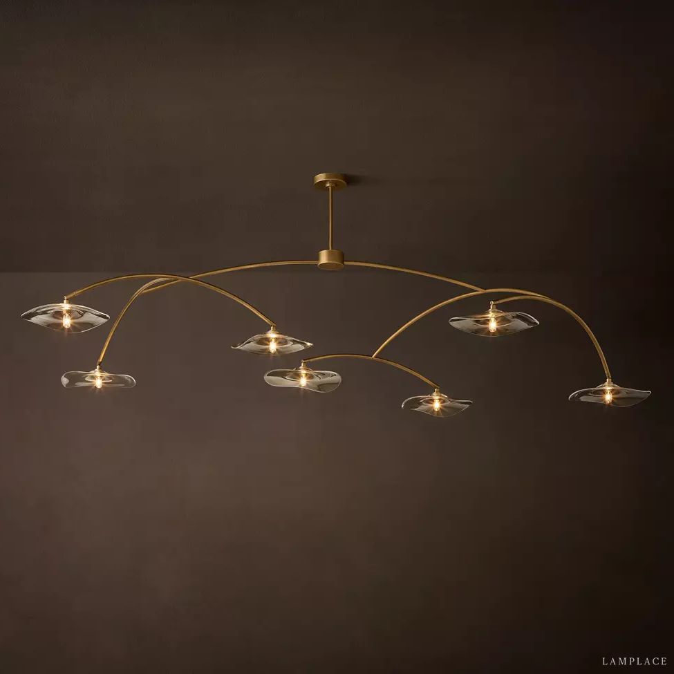 Lily Organic Form Round Chandelier 84"