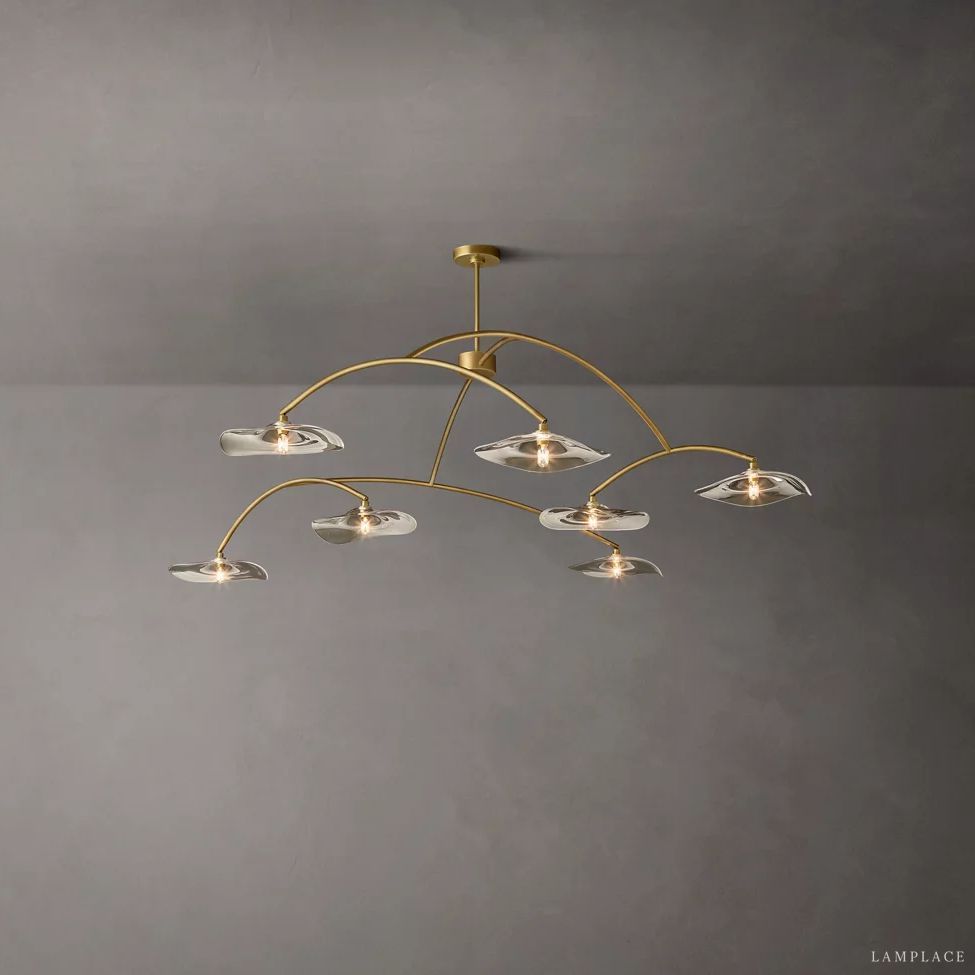 Lily Organic Form Round Chandelier 84"