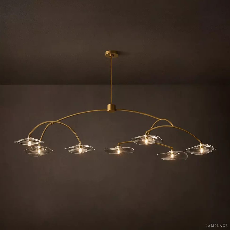 Lily Organic Form Round Chandelier 72"